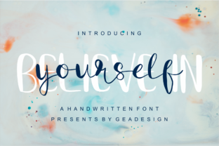 Believe in Yourself: The Perfect Handwritten Font for Crafters and Sellers
