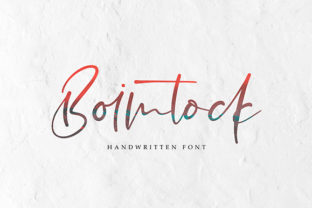 Boimtock: A Stunning Handwritten Typeface for Authentic Branding