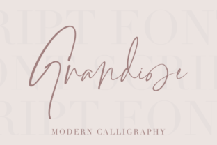 Grandiose: A Stunning Handwritten Typeface for Bold Branding