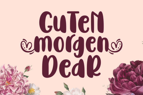 Guten Morgen Dear: A Handwritten Typeface for Editorial Design