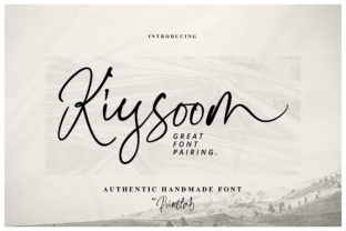 Kiysoom: The Authentic Handwritten Font for Standout Branding