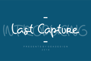 Last Capture: A Natural Typeface for Modern Editorial Design