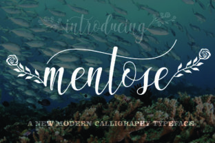 Mentose: A Playful Script Font for Authentic Editorial Design