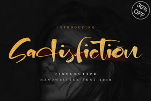 Sadisfiction: A Bold Handwritten Typeface for Modern Web Design
