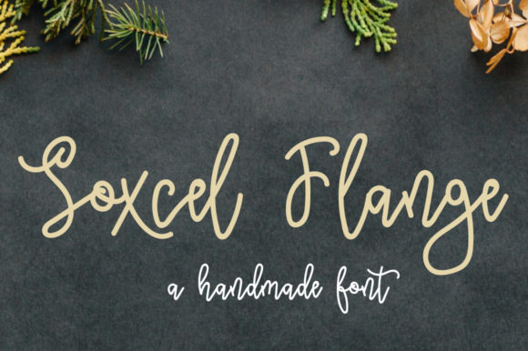 Soxcel Flange: The Perfect Handwritten Typeface for Your Craft Shop