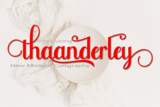 Thaanderley: The Elegant Handwritten Typeface for Your Craft Shop
